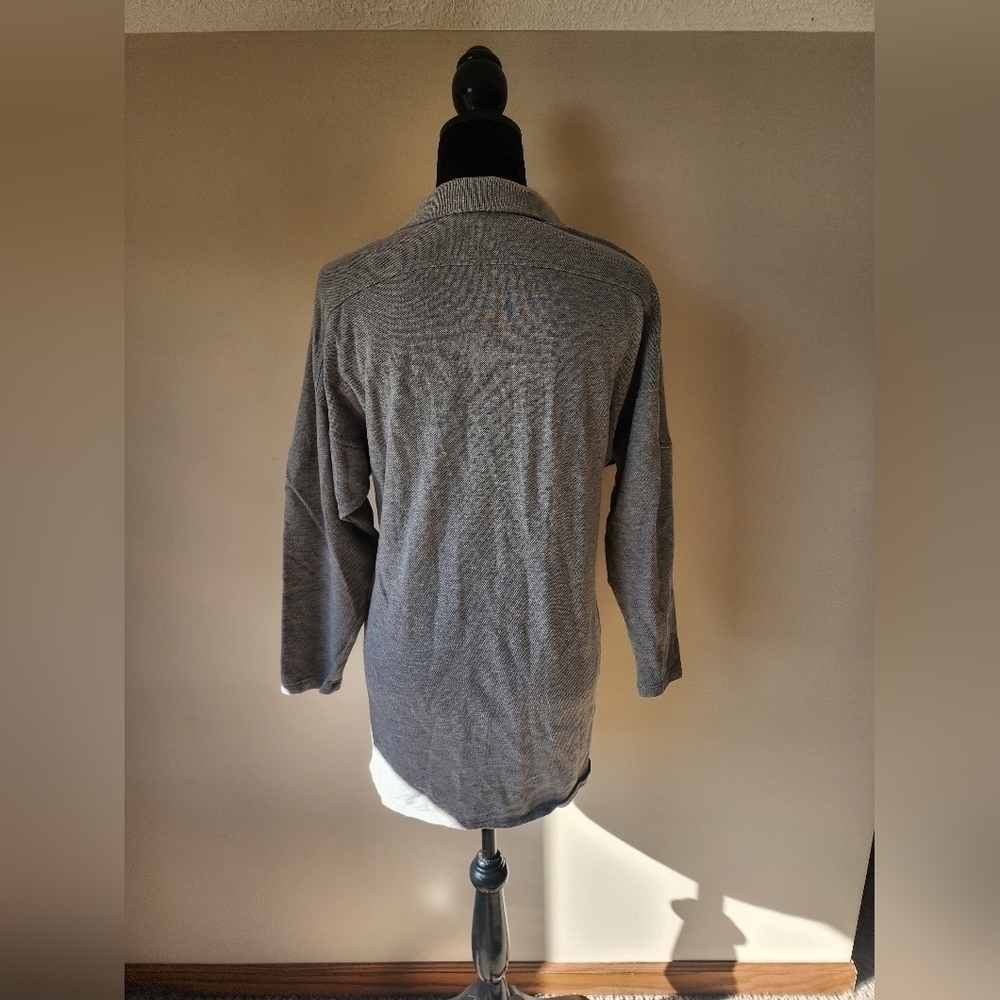 Lacoste Women's Gray Shirt Dress Size 38. - Picture 4 of 6